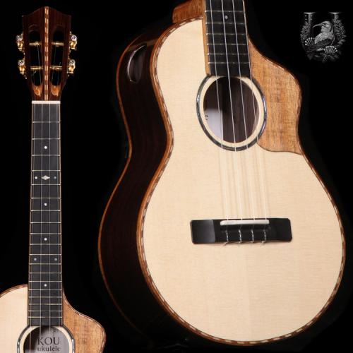 KOU ukulele Tenor Cutaway D model – Moon spruce / Rosewood –