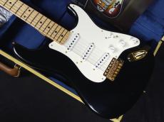 Fender Custom Shop 1955 Stratocaster Closet Classic with Gold NOS Hardware Aged Black_3