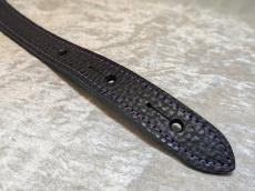 Grande uomo 【特注】黒ねこ刺繡ストラップ 足跡Verタンザナイトカラー _7