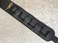 Grande uomo 雪桜刺繡ストラップ ブラックレザー_4