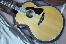Greco JST-100 / Script Logo・Spruce Top・Flame Maple Side and Back・Maple Neck・V-Block Inlay Position Mark・Multi binding and Rosette・Brass Nut and Saddle and Bridge Pin・Tortoises Color Pick guard【With Hard Cas_2