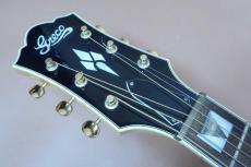Greco JST-100 / Script Logo・Spruce Top・Flame Maple Side and Back・Maple Neck・V-Block Inlay Position Mark・Multi binding and Rosette・Brass Nut and Saddle and Bridge Pin・Tortoises Color Pick guard【With Hard Cas_7