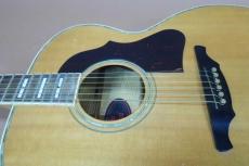 Greco JST-100 / Script Logo・Spruce Top・Flame Maple Side and Back・Maple Neck・V-Block Inlay Position Mark・Multi binding and Rosette・Brass Nut and Saddle and Bridge Pin・Tortoises Color Pick guard【With Hard Cas_11