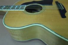 Greco JST-100 / Script Logo・Spruce Top・Flame Maple Side and Back・Maple Neck・V-Block Inlay Position Mark・Multi binding and Rosette・Brass Nut and Saddle and Bridge Pin・Tortoises Color Pick guard【With Hard Cas_12