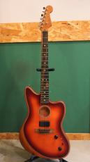 Fender 2022 American Acoustasonic Jazzmaster Tobacco Sunburst w/Ebony Fingerboard_11