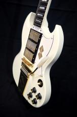 Epiphone Inspired by Gibson Custom 1963 Les Paul SG Custom With Maestro Vibrola Classic White_7