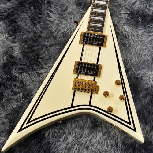 Jackson Legend Series Limited Edition Signature Randy Rhoads CD1 Vintage White with Black Pinstripes