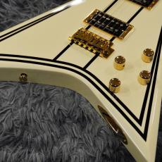 Jackson Legend Series Limited Edition Signature Randy Rhoads CD1 Vintage White with Black Pinstripes_3