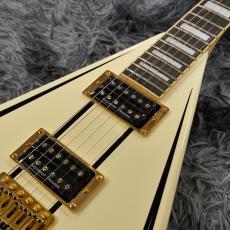 Jackson Legend Series Limited Edition Signature Randy Rhoads CD1 Vintage White with Black Pinstripes_4