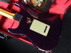 Fender Custom Shop Custom Deluxe HB S-1 Stratocaster Relic with Closet Classic Hardware Magenta Sparkle_8