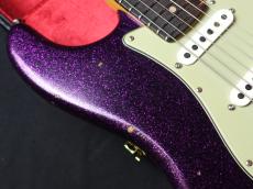 Fender Custom Shop Custom Deluxe HB S-1 Stratocaster Relic with Closet Classic Hardware Magenta Sparkle_11
