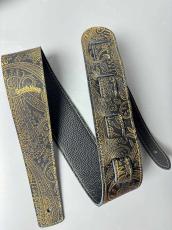 Grande uomo 【日本最高峰ストラップ】G-Premium Golden Paisley【ゴールド&ペイズリー柄】_4