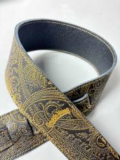 Grande uomo 【日本最高峰ストラップ】G-Premium Golden Paisley【ゴールド&ペイズリー柄】_5
