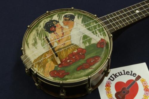 Gibson 1920's UB-1 "Baby Gibson" Sopranino Banjo Ukulele With Hand-Painted Design #3000