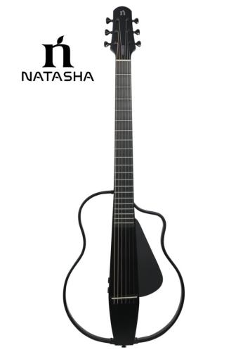 NATASHA NBSG Steel Smart Guitar Black《エレアコ/サイレントギター》【オンラインストア限定】