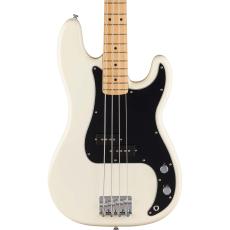 Fender Standard Precision Bass MN Black Pickguard Olympic White_3