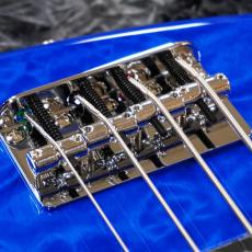 Fender FSR Made in Japan Hybrid II Jazz Bass, Maple Fingerboard, Sapphire Blue Transparent_4