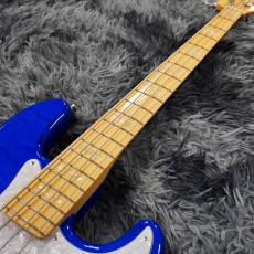 Fender FSR Made in Japan Hybrid II Jazz Bass, Maple Fingerboard, Sapphire Blue Transparent_5