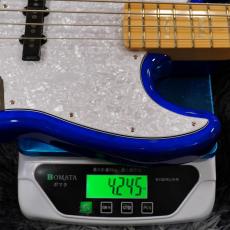 Fender FSR Made in Japan Hybrid II Jazz Bass, Maple Fingerboard, Sapphire Blue Transparent_11