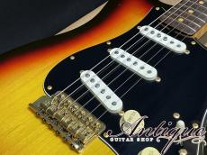 Fender Custom Shop Master Grade 1961 Stratocaster 1998 3TSB Breach w/ Lefty Bridge & Gold Parts “Super Rare SRV Spec”_7