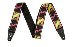 Fender NEON MONOGRAMMED STRAP Pink and Yellow【ギターストラップ】