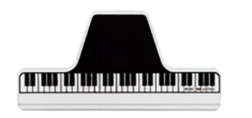 NAKANO CLW-30/C/KB ミュージックブッククリップ クリア 鍵盤