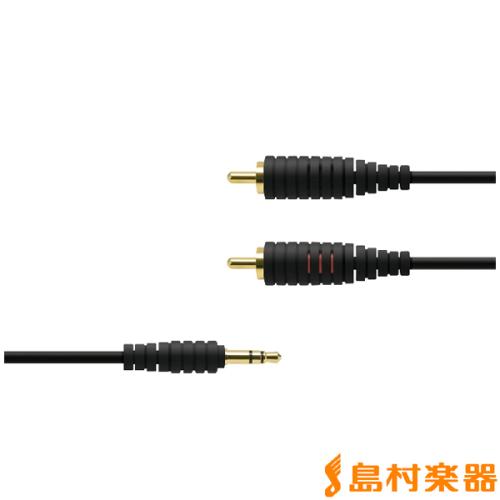 Session SSN12RPBK (ブラック) 3.5mm-2RCA オーディオケーブル 1.2mSSN12RPBK