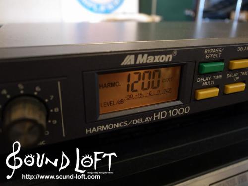 Maxon HD1000 Harmonic / Delay with 1U Rack Case