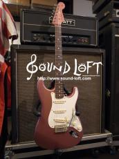 Fender Char Stratocaster Burgundy Instelled Steal Block (Made in Japan)  _9