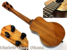 Matsui Ukulele [Laughing]ソプラノロングネック ハワイアンカーリーマンゴー/ホンジュラスマホガニー 2024年/中古委託_2