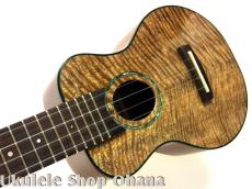 Matsui Ukulele [Laughing]ソプラノロングネック ハワイアンカーリーマンゴー/ホンジュラスマホガニー 2024年/中古委託_6