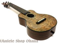 Matsui Ukulele [Laughing]ソプラノロングネック ハワイアンカーリーマンゴー/ホンジュラスマホガニー 2024年/中古委託_8