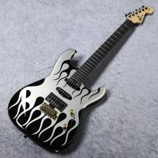 Charvel USA Custom Shop  San Dimas HSS Black & Silver Hot Rod Flames 「アウトレット特価」_2