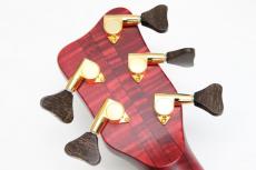 Warwick Custom Shop Master Built Streamer Stage I 5st Broad Neck / Burgundy Red Transparent Satin_11