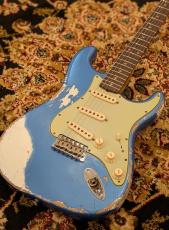 Fender Custom Shop 1960 Stratocaster Heavy Relic - Lake Placid Blue Over Olympic White [3.64kg] #CZ588181_3