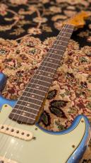 Fender Custom Shop 1960 Stratocaster Heavy Relic - Lake Placid Blue Over Olympic White [3.64kg] #CZ588181_5