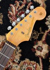 Fender Custom Shop 1960 Stratocaster Heavy Relic - Lake Placid Blue Over Olympic White [3.64kg] #CZ588181_7