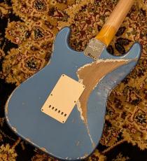 Fender Custom Shop 1960 Stratocaster Heavy Relic - Lake Placid Blue Over Olympic White [3.64kg] #CZ588181_9