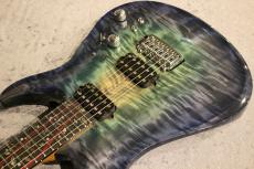 Giulio Negrini Guitars (GNG) Custom Order Brea Carved 6 Figured Italian Poplar Top/Flame Ash Back "Tomer" 【Made in Switzerland】_6