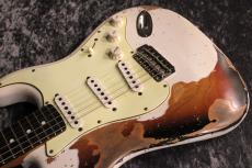 Provision Vintage Rosewood Limited STC-Alder Olympic White on 3Tone Sunburst Heavy Relic【ビンテージローズ】_9