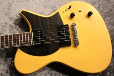 SuzukaGuitarDesign Tierra W-Custom P-12 Maho/MR TV Yellow 【重量2.74kg】【ホロウボディー】【新PU開発】_9