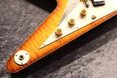 Bizen Works Burned FV Curly Maple Top/H.Maho Back &Neck/Sunburst #240770【ショーモデル!】【3.34kg】_3