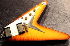 Bizen Works Burned FV Curly Maple Top/H.Maho Back &Neck/Sunburst #240770【ショーモデル!】【3.34kg】_5