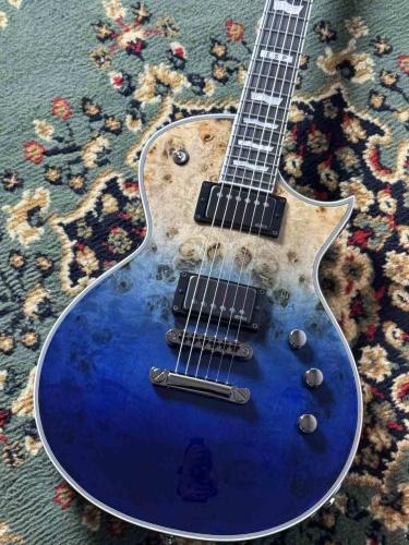 E-II EC BM Blue Natural Fade ECLIPSE 6弦 Burl Maple TOP / EMG PU 【OEG-914】