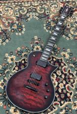 E-II EC QM FL See Thru Black Cherry Sunburst ECLIPSE 6弦 Quilted Maple TOP _2