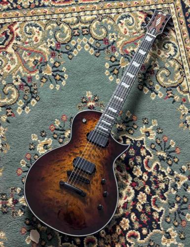 E-II EC QM FL Tiger Eye Sunburst ECLIPSE 6弦 Quilted Maple TOP