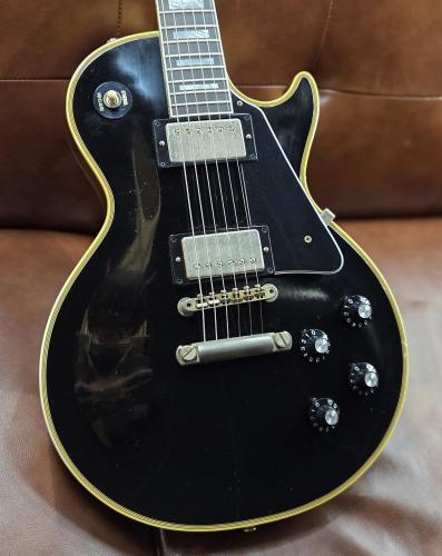 Gibson Murphy Lab 1968 Les Paul Custom Reissue Light Aged Ebony Top Gold Back [4.32kg]