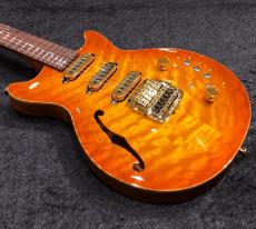 Kz Guitar Works Kz One Carved Top Semi-Hollow 3S23 Kahler / Amber Burst_2