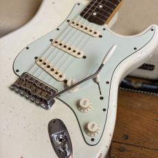 Fender Custom Shop MBS 1960 Stratocaster Relic Olympic White Brazilian Rosewood Fingerboard by Greg Fessler 2006_2