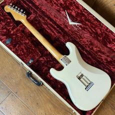 Fender Custom Shop MBS 1960 Stratocaster Relic Olympic White Brazilian Rosewood Fingerboard by Greg Fessler 2006_6